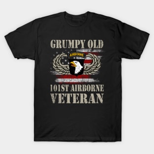 Grumpy Old 101st Airborne Division Veteran T Shirt Mens T-Shirt